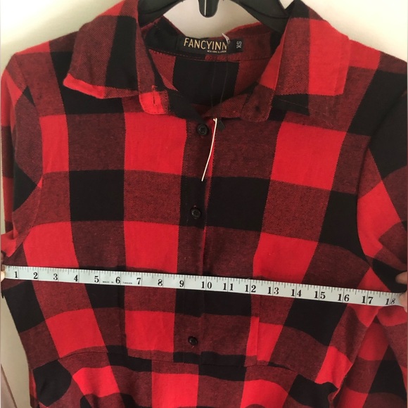 FANCYINN NEY YORK /LONDON NWT DRESS BUFFALO PLAID FLANNEL - Picture 12 of 14